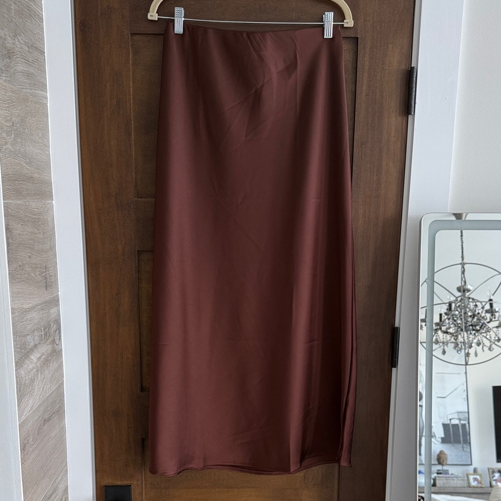 Chic Brown Maxi Skirt for Women